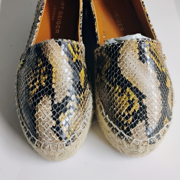 Kurt Geiger Women's Snakeskin Espadrilles 38.5 - Picture 2 of 11